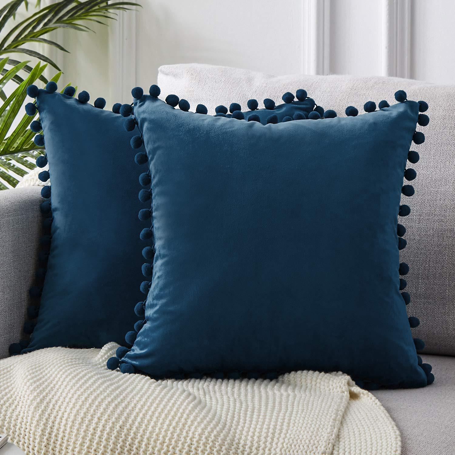 PuffyWrap | Pom Pom Kussenhoezen - Decoratieve Kussenhoezen