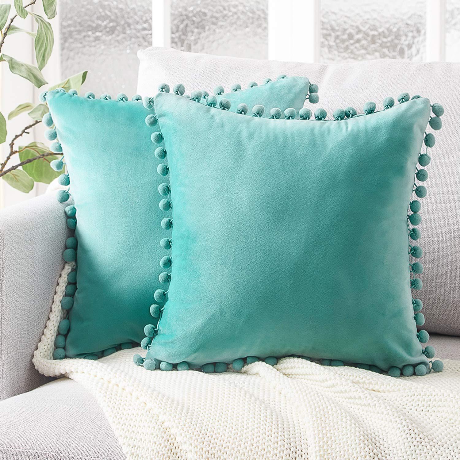 PuffyWrap | Pom Pom Kussenhoezen - Decoratieve Kussenhoezen