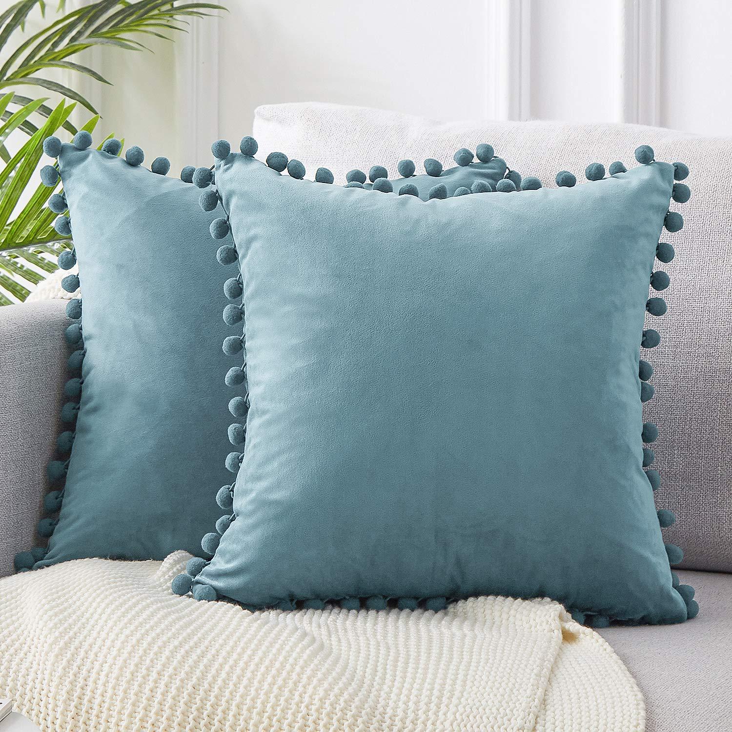 PuffyWrap | Pom Pom Kussenhoezen - Decoratieve Kussenhoezen