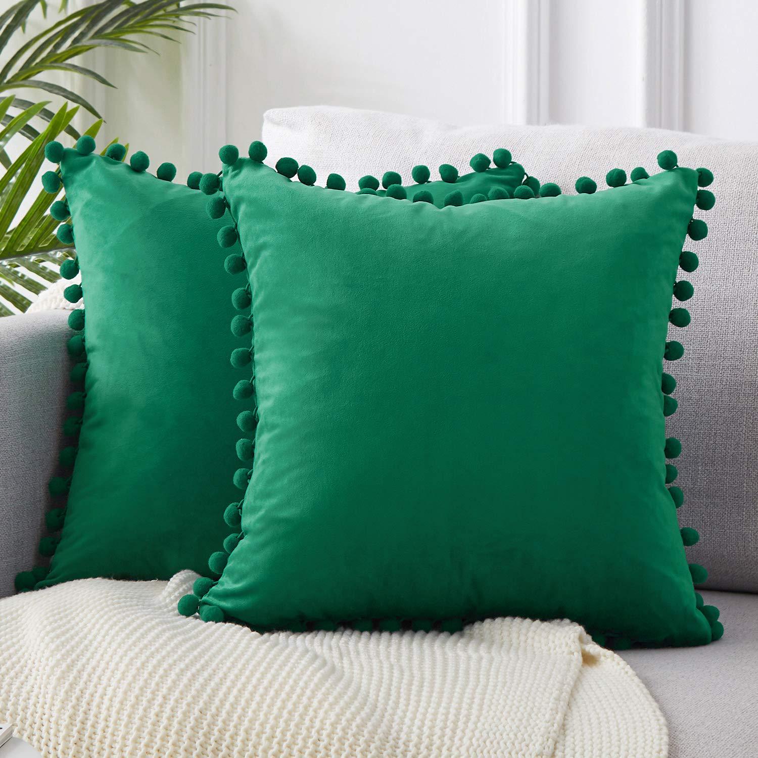 PuffyWrap | Pom Pom Kussenhoezen - Decoratieve Kussenhoezen