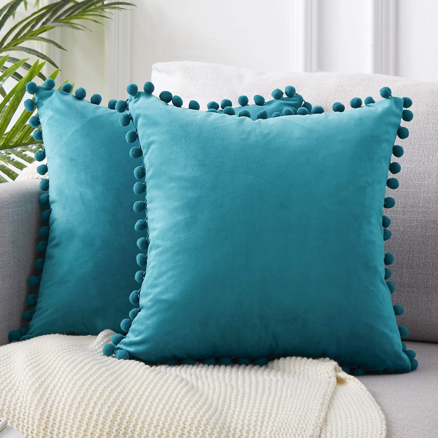 PuffyWrap | Pom Pom Kussenhoezen - Decoratieve Kussenhoezen