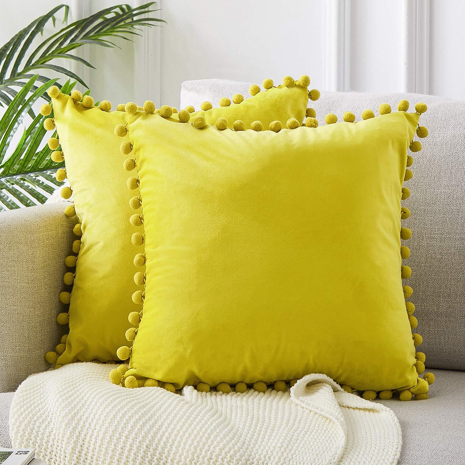 PuffyWrap | Pom Pom Kussenhoezen - Decoratieve Kussenhoezen