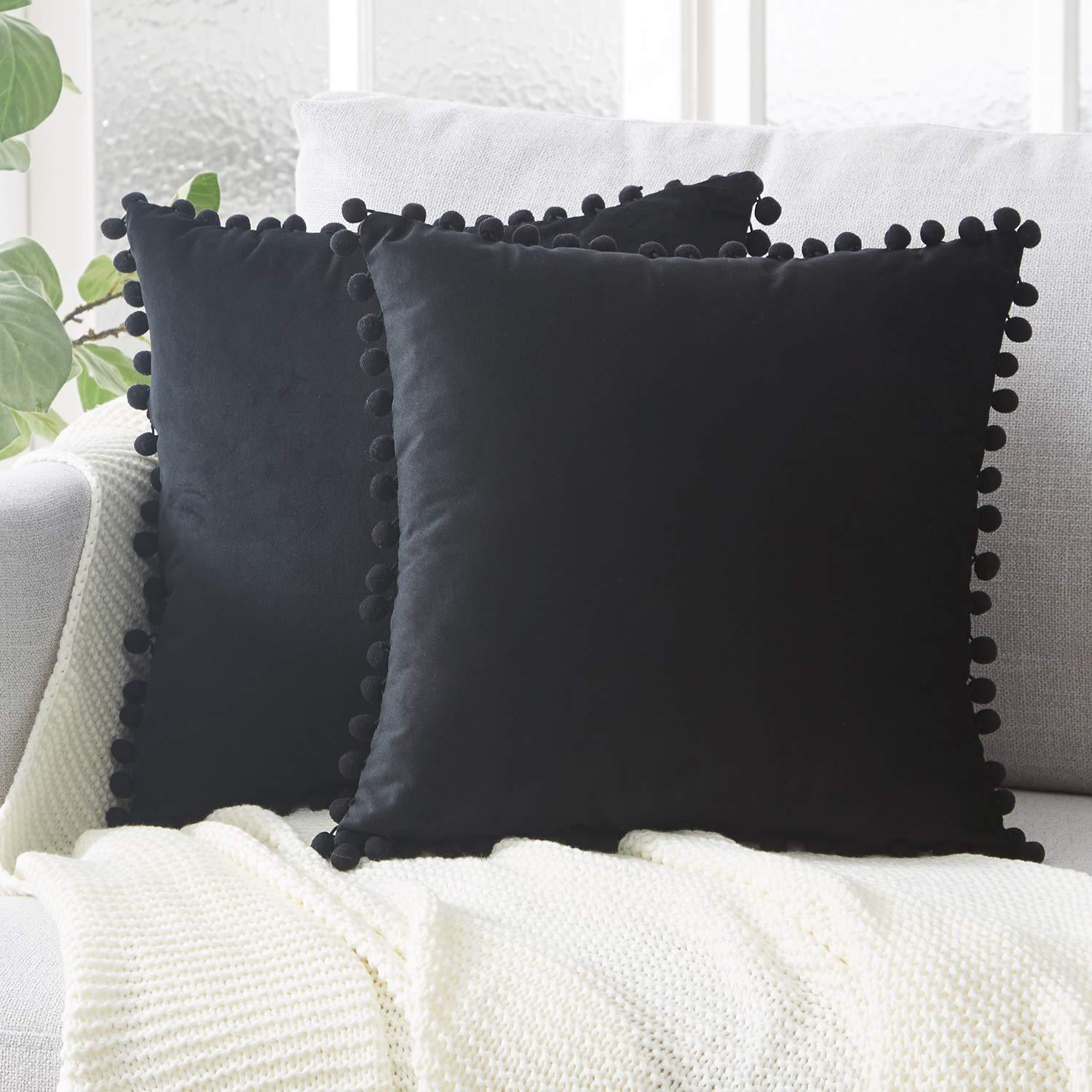 PuffyWrap | Pom Pom Kussenhoezen - Decoratieve Kussenhoezen