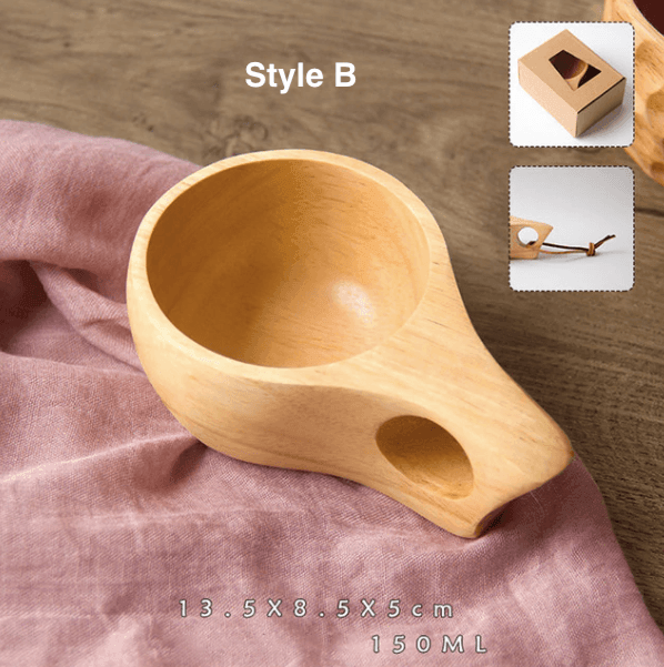 WoodSip | Draagbare houten koffiemok – reisbeker, stijlvol handgemaakt drinkgerei