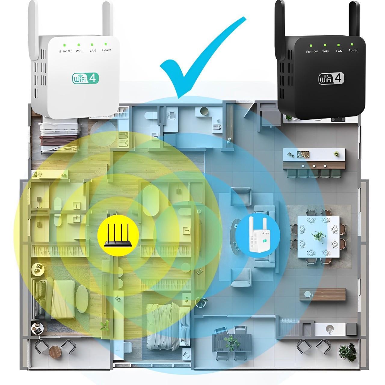 PowerFi | WiFi-repeater met groot bereik – Snelle dual-band, eenvoudige installatie