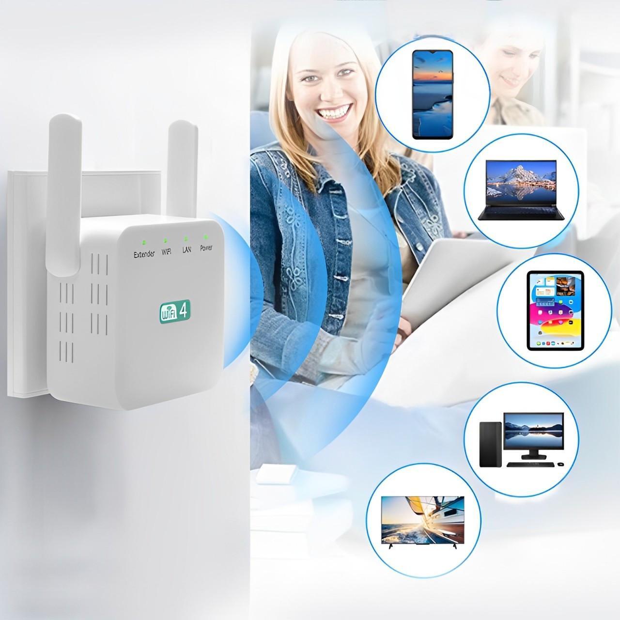 PowerFi | WiFi-repeater met groot bereik – Snelle dual-band, eenvoudige installatie