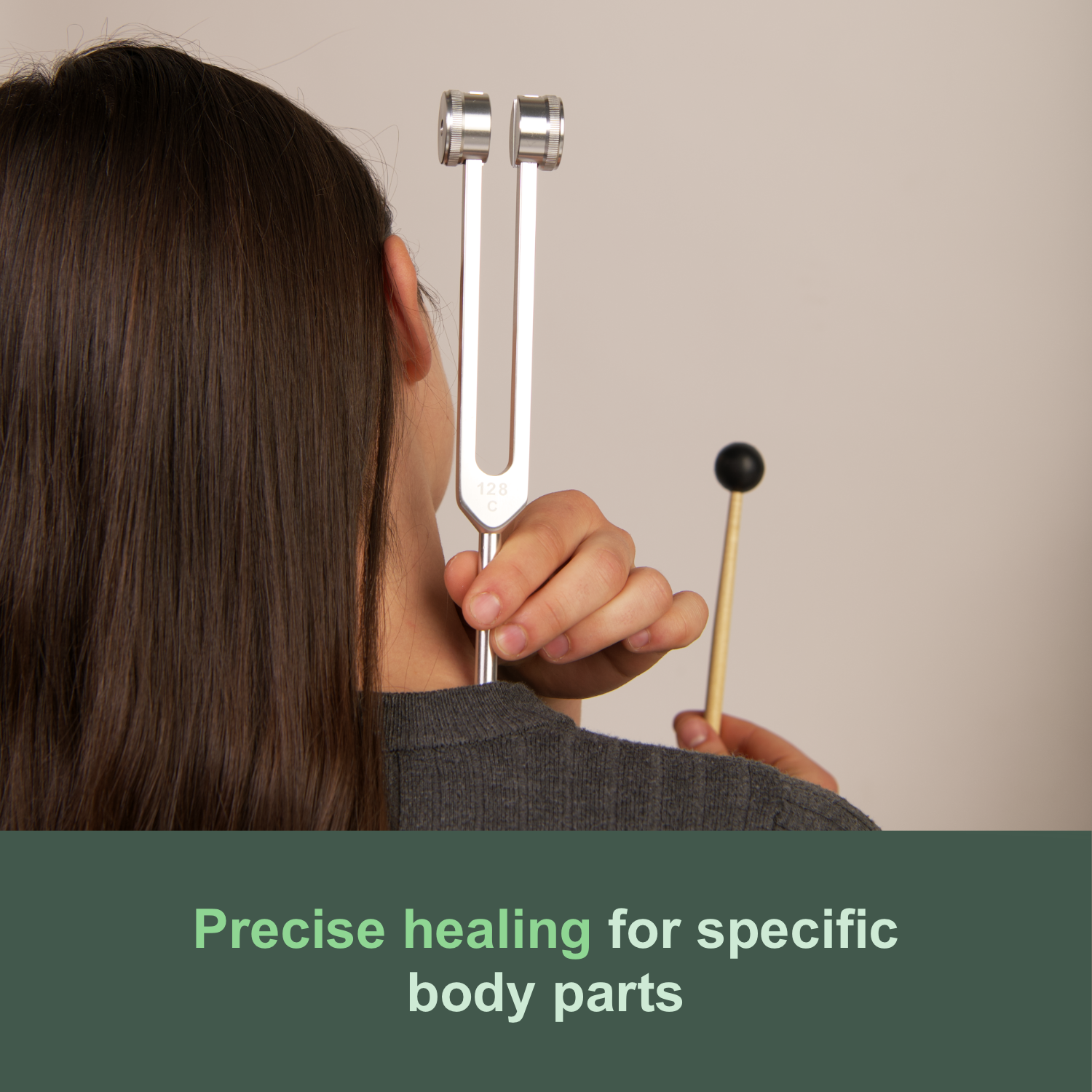 ChakraTone | 128Hz Stemvork - Aluminium Geluidshealing Hulpmiddel voor Trillingstherapie