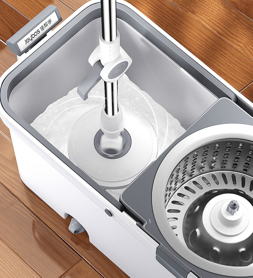 Moply | Spin & Self-Wring Mop – Microvezel vloerreinigingssysteem met ergonomische emmer voor moeiteloos schoonmaken thuis