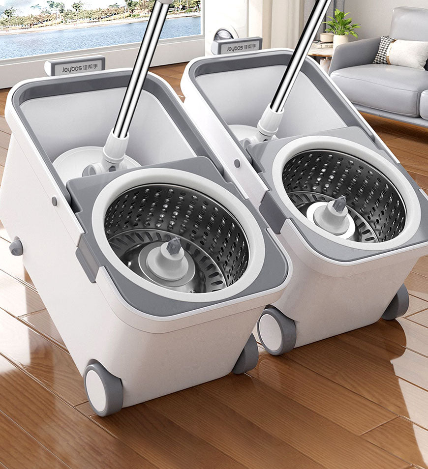 Moply | Spin & Self-Wring Mop – Microvezel vloerreinigingssysteem met ergonomische emmer voor moeiteloos schoonmaken thuis