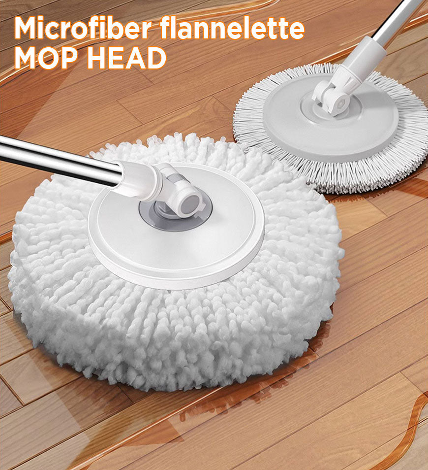 Moply | Spin & Self-Wring Mop – Microvezel vloerreinigingssysteem met ergonomische emmer voor moeiteloos schoonmaken thuis