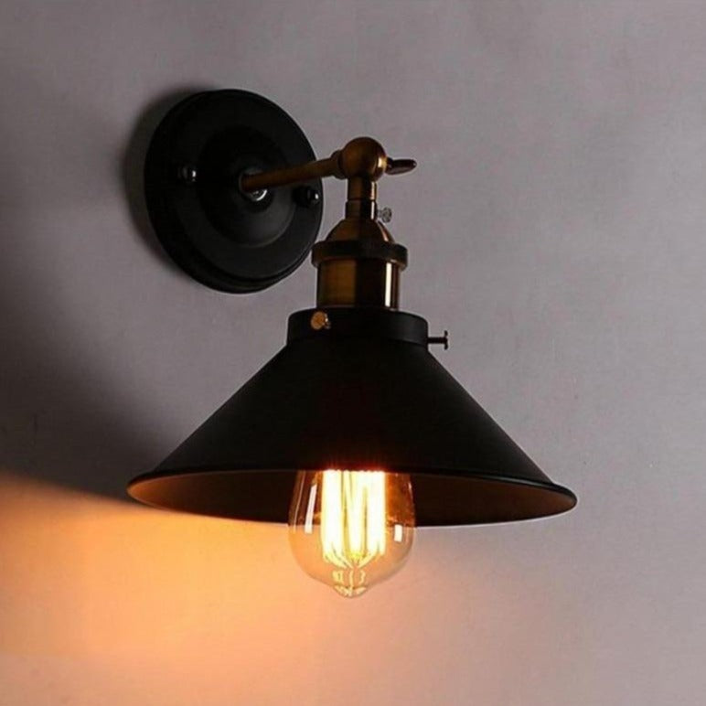 Metalux | Vintage Industriële Wandlamp - Retro Metalen Wandlamp voor Woonkamer, Slaapkamer en Kantoordecoratie