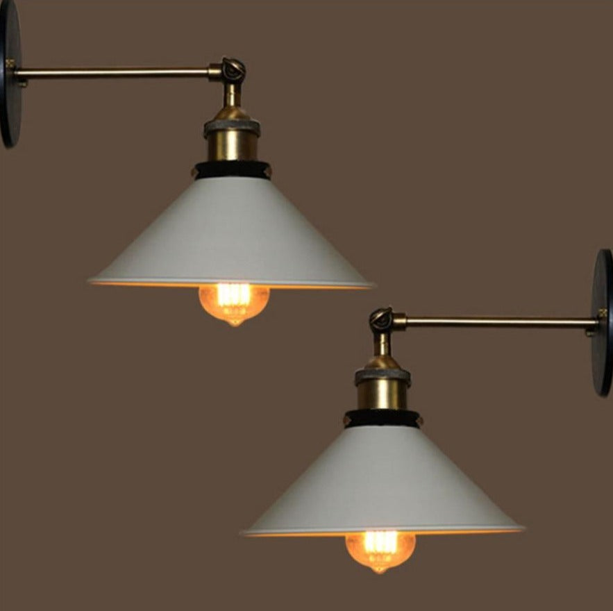 Metalux | Vintage Industriële Wandlamp - Retro Metalen Wandlamp voor Woonkamer, Slaapkamer en Kantoordecoratie