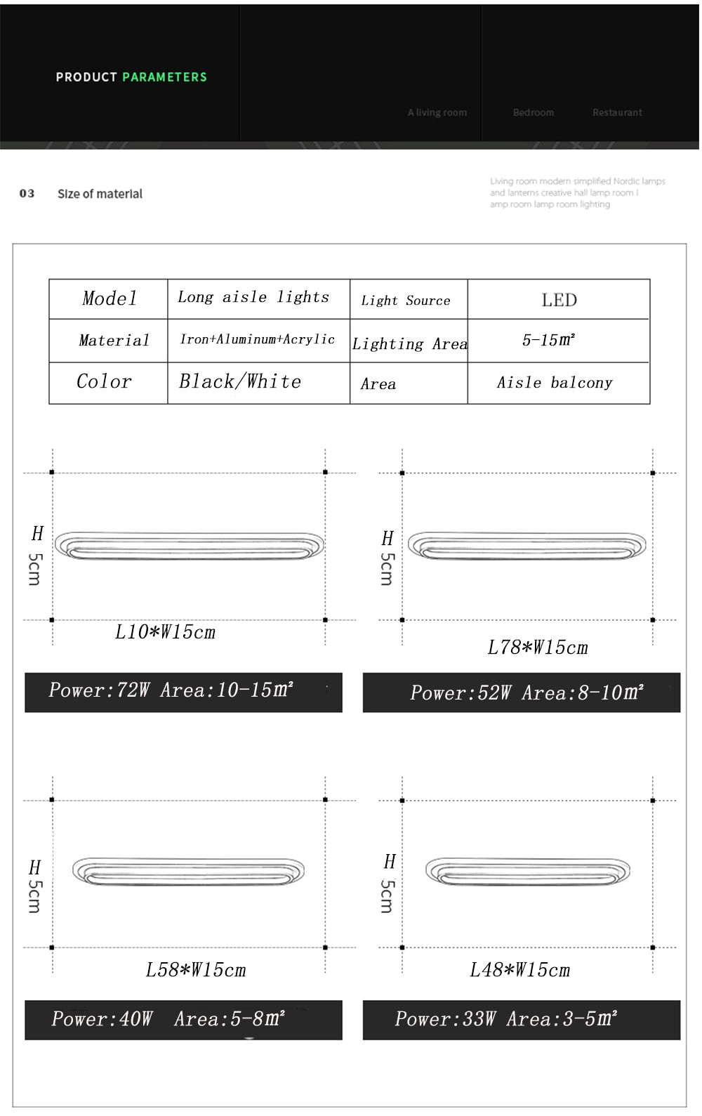 PathLite | Moderne LED Hal Plafondlamp - Rechthoekige Plafondlamp