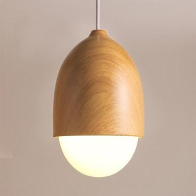 CelestialOak | Houten Eikel Hanglamp - Moderne Hanglamp met Natuurlijke Houten Accenten