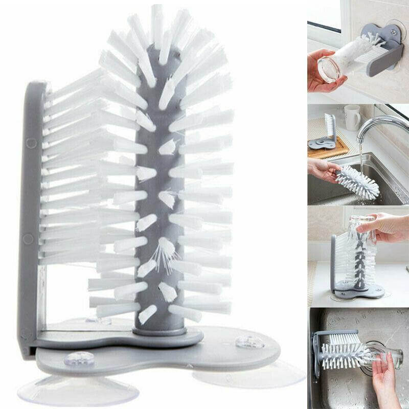 ScrubCup | 2in1 Afwasborstel met Zuignap - Zacht voor kopjes en glas