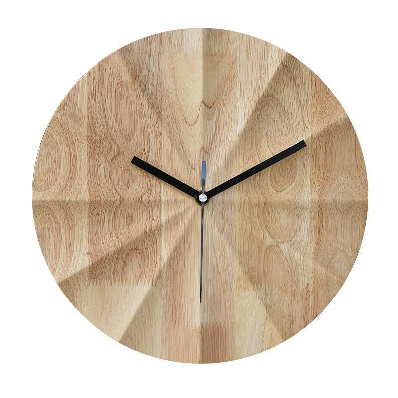 AuraClock | Scandinavische houten wandklok - minimalistisch woondecor voor stijlvol wonen