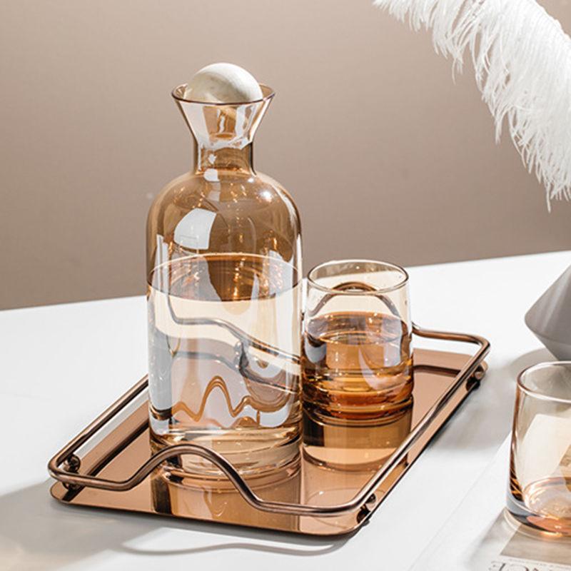 Tinsel | Elegante Kristallen Drinkgerei Set - Chique Glazen Karaf & Tumbler Set - Fijn Kristallen Glaswerk voor Thuisdecoratie