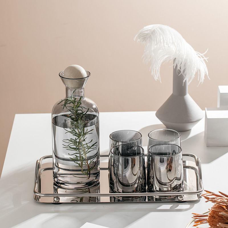 Tinsel | Elegante Kristallen Drinkgerei Set - Chique Glazen Karaf & Tumbler Set - Fijn Kristallen Glaswerk voor Thuisdecoratie