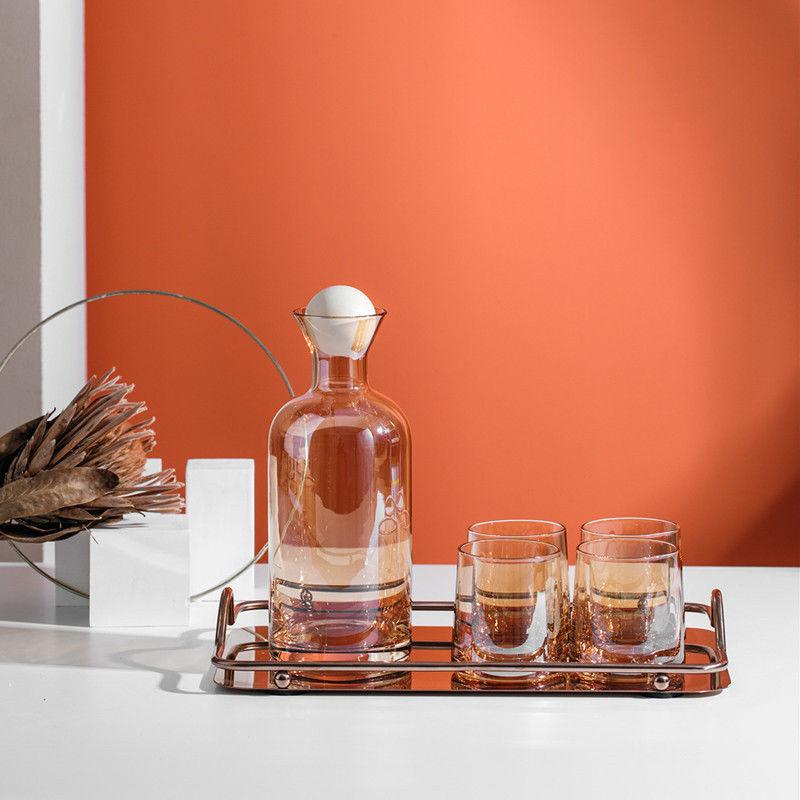 Tinsel | Elegante Kristallen Drinkgerei Set - Chique Glazen Karaf & Tumbler Set - Fijn Kristallen Glaswerk voor Thuisdecoratie