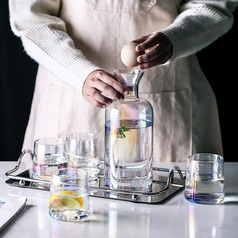 Tinsel | Elegante Kristallen Drinkgerei Set - Chique Glazen Karaf & Tumbler Set - Fijn Kristallen Glaswerk voor Thuisdecoratie