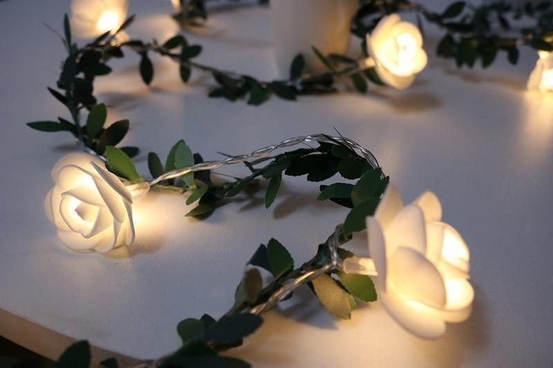 VineSpark | Leafy bloemrijke wijnstokken LED string verlichting