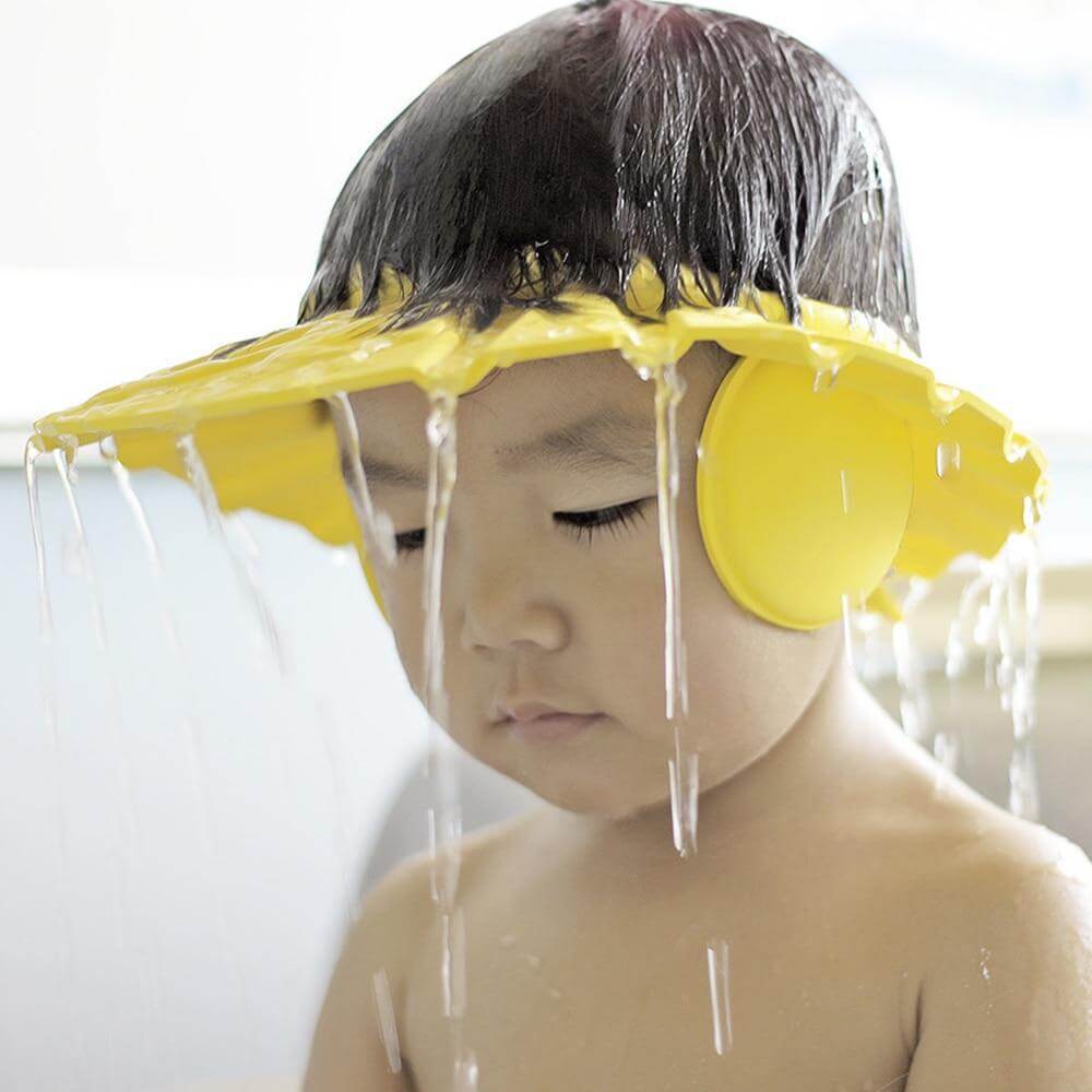 BabyShield | Zachte verstelbare babybadmuts – zachte waterdichte haarbeschermer
