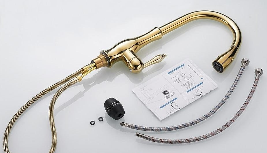 Flowva | Intrekbare uittrekbare keukenkraan – Moderne flexibele kraan