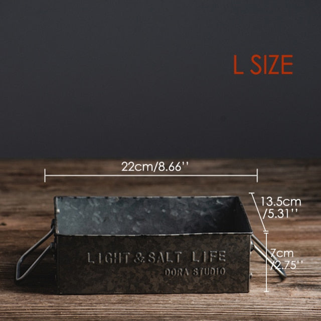 ForgeTray | Duurzaam ijzeren dienblad - Modern metalen dienblad voor drankjes, eten en decoratie