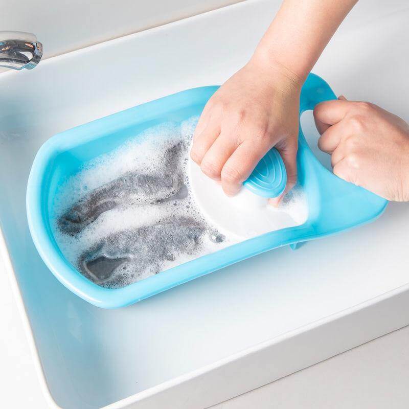 SockScrub | Draagbaar miniwastafel voor sokken en delicate kleding - Handwasmiddel