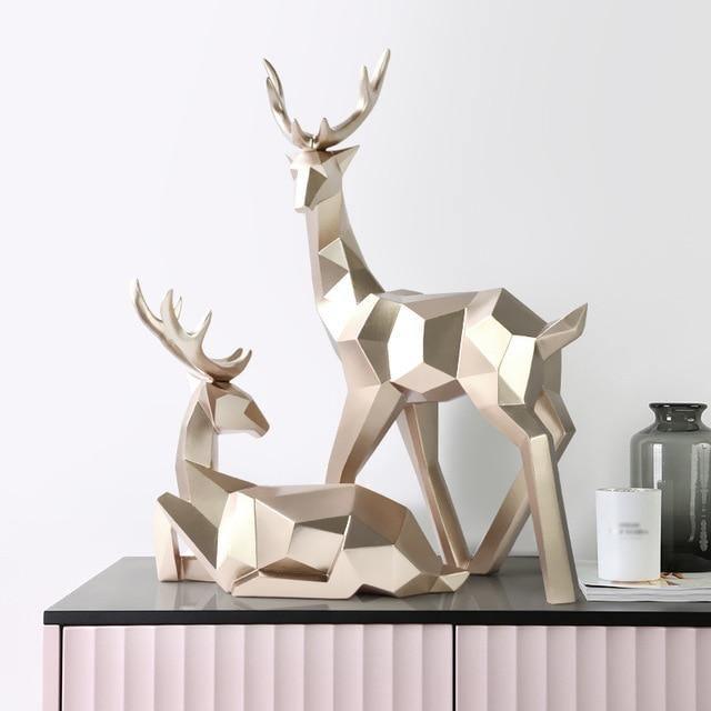 ArcticGrace | Luxe rendier sculptuur Duo