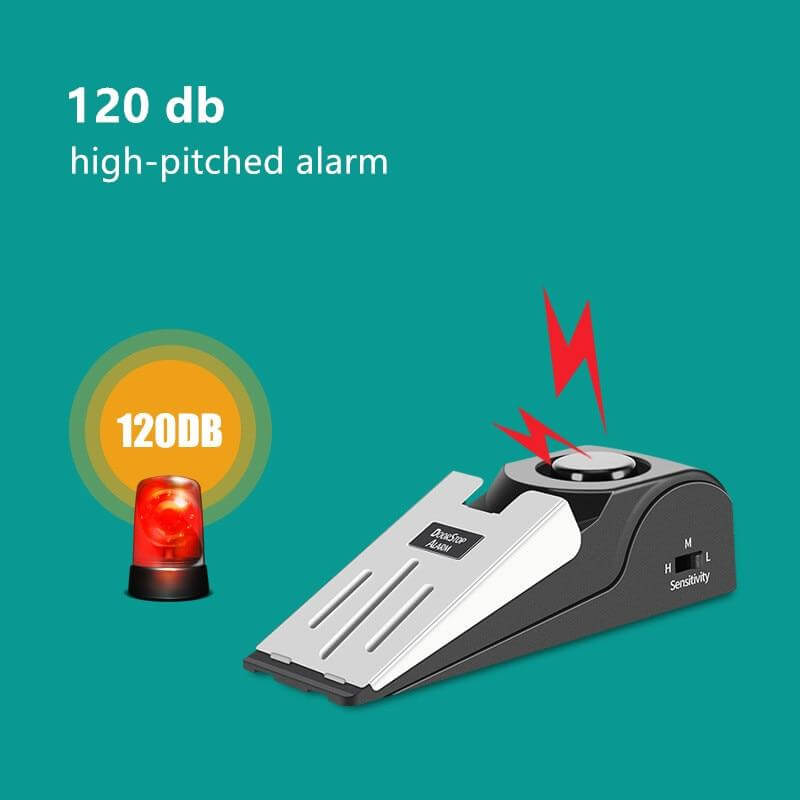 DoorSecure | Draagbare draadloze alarm deurstopper - Beveiligingsapparaat voor thuis