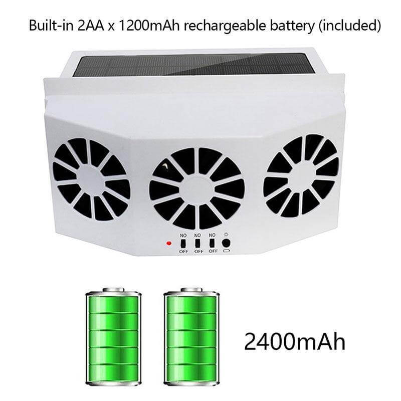 CoolDrive | Ventilator voor auto op zonne-energie - Autoluchtkoeler & warmteafvoer