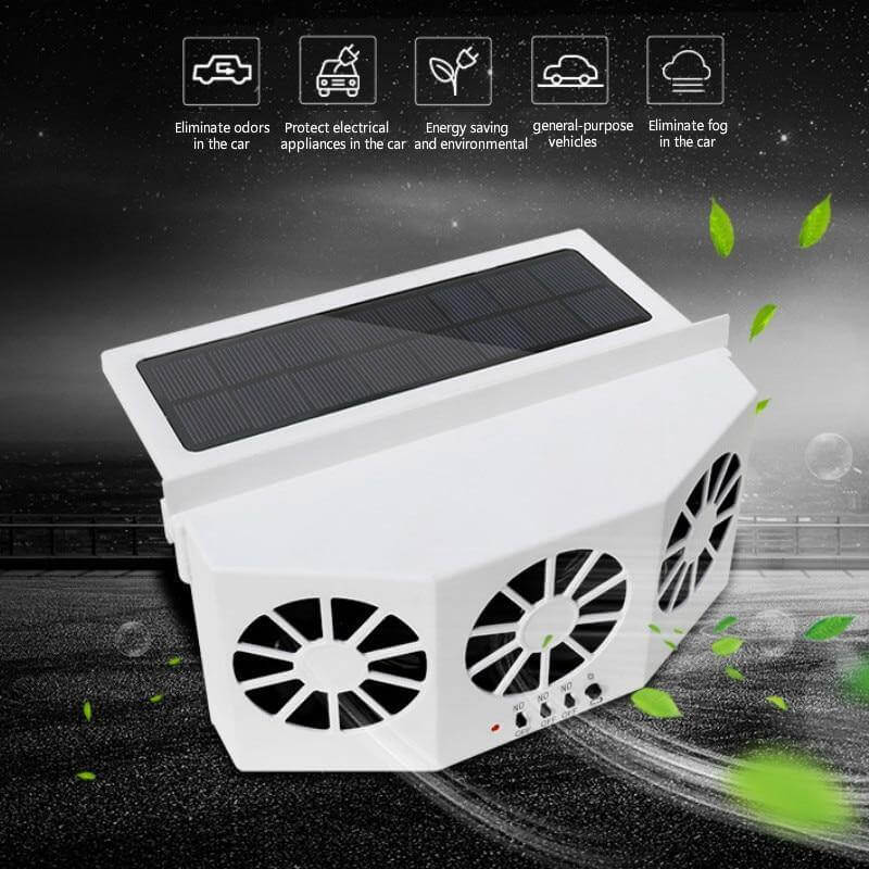 CoolDrive | Ventilator voor auto op zonne-energie - Autoluchtkoeler & warmteafvoer