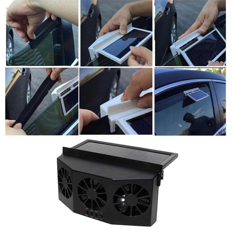 CoolDrive | Ventilator voor auto op zonne-energie - Autoluchtkoeler & warmteafvoer