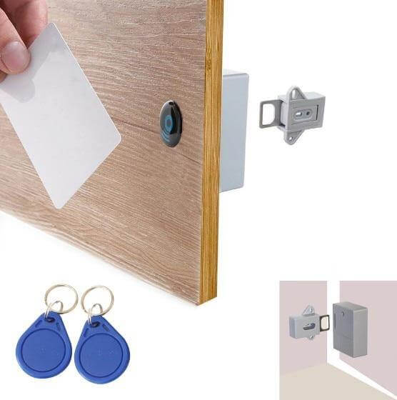 StealthLock | Onzichtbaar RFID-kastenslot - sleutelloos slim sensorslot voor lades en kasten
