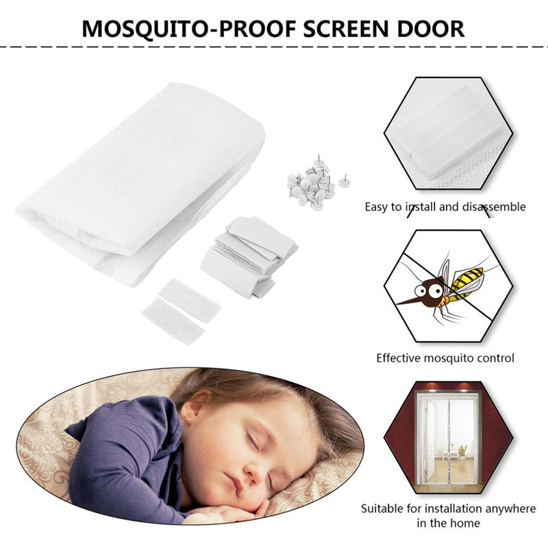 InstaNet | Handenvrij automatisch sluitend magnetisch muskietennet - voor een insect-vrij huis