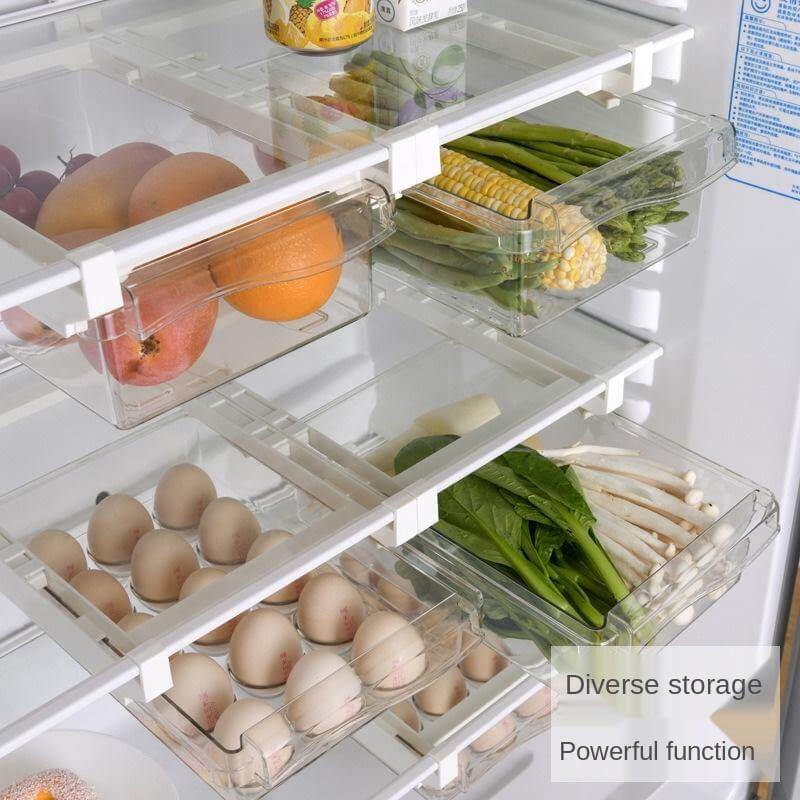 ChillDrawer | Koelkast Organizer Onder-Schuiflade voor Ruimtebesparende Opslag & Gemakkelijke Toegang