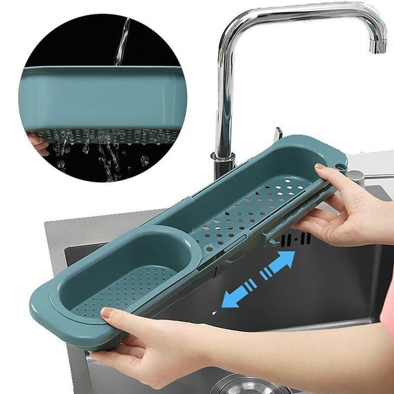 SinkStretch | Verstelbaar Over-de-spoelbak rek - Uitbreidbaar Keuken Spoelbak Organiser
