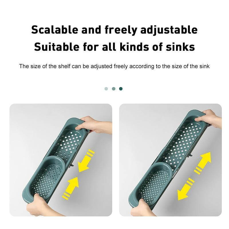 SinkStretch | Verstelbaar Over-de-spoelbak rek - Uitbreidbaar Keuken Spoelbak Organiser