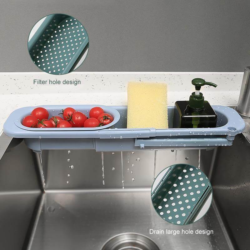 SinkStretch | Verstelbaar Over-de-spoelbak rek - Uitbreidbaar Keuken Spoelbak Organiser