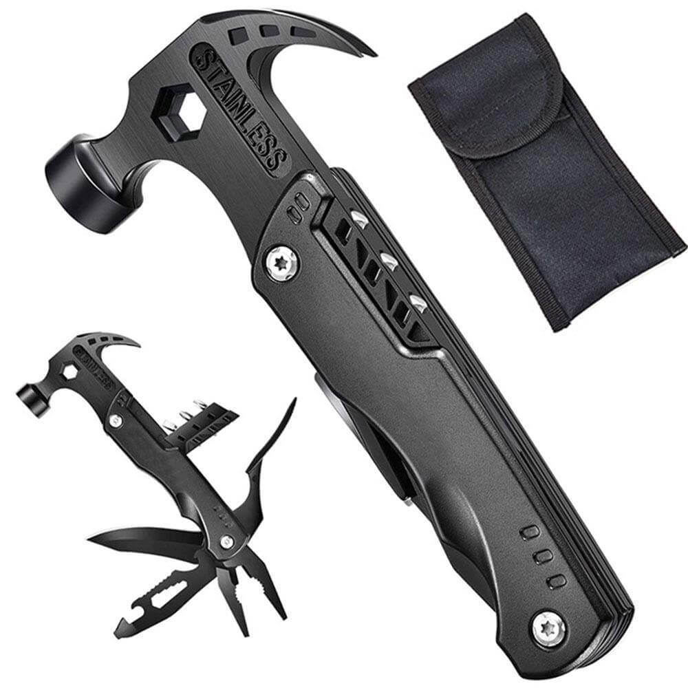 TactiSteel | 14-in-1 Roestvrij Staal Multi-Tool - Draagbaar Outdoor Survival Gereedschap