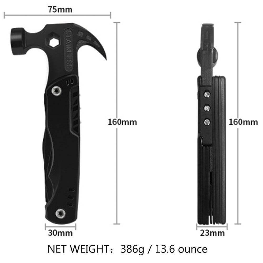 TactiSteel | 14-in-1 Roestvrij Staal Multi-Tool - Draagbaar Outdoor Survival Gereedschap