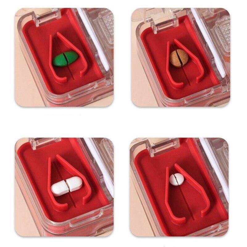 PillMate | Mini draagbare pillensnijder en opbergdoos – Reisvriendelijke medicijnorganizer