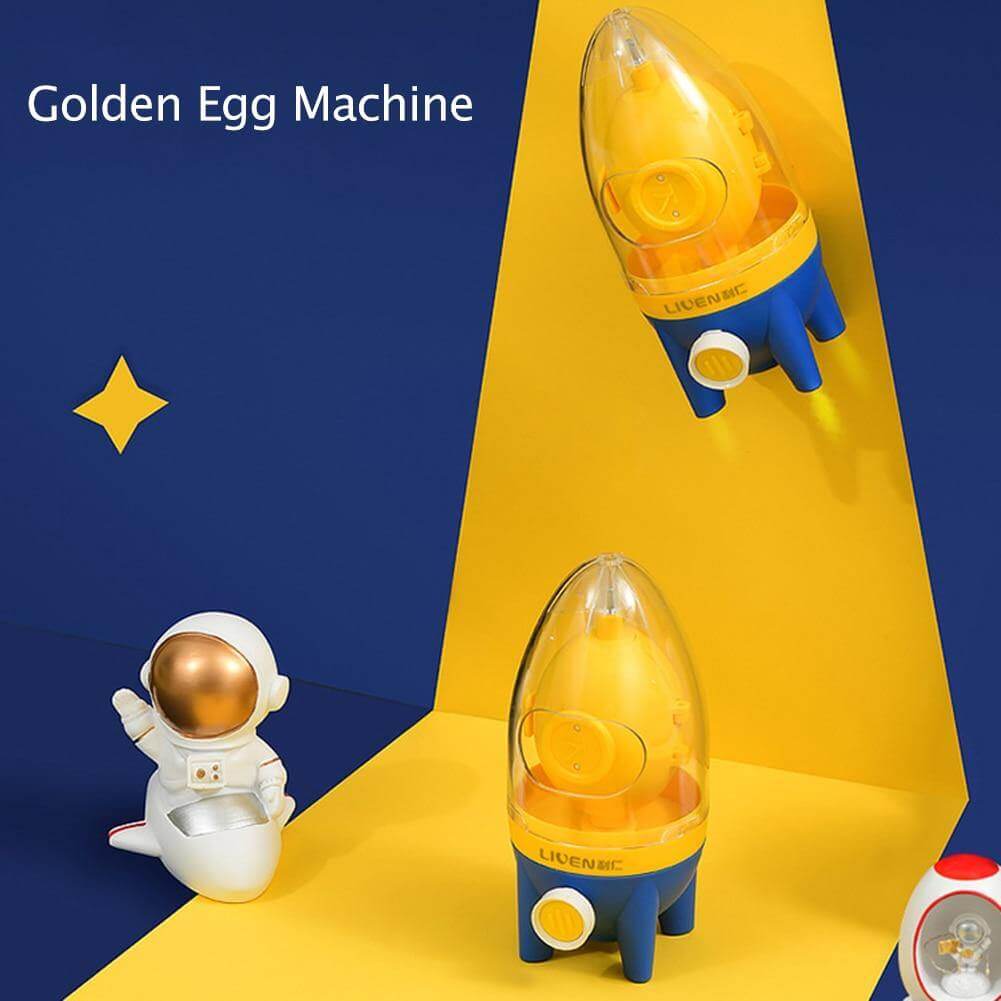 Eggonaut | Ruimteschip Eiwit-Eigeel Mixer – Handmatige Eiwitklopper, Gemakkelijk te trekken touw