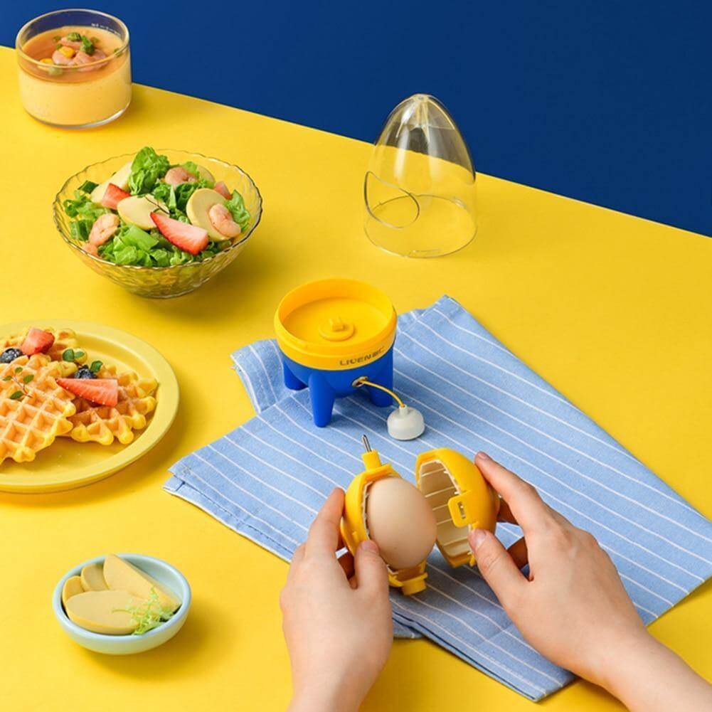 Eggonaut | Ruimteschip Eiwit-Eigeel Mixer – Handmatige Eiwitklopper, Gemakkelijk te trekken touw