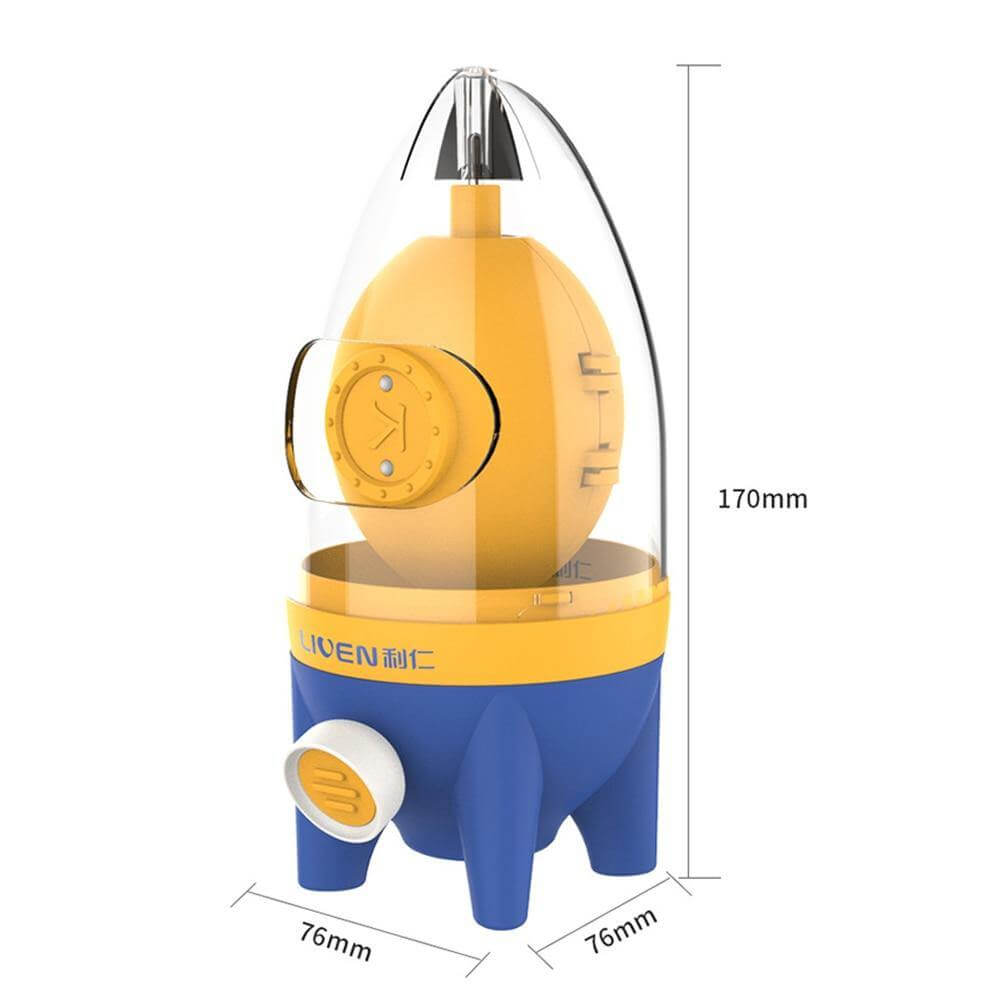 Eggonaut | Ruimteschip Eiwit-Eigeel Mixer – Handmatige Eiwitklopper, Gemakkelijk te trekken touw