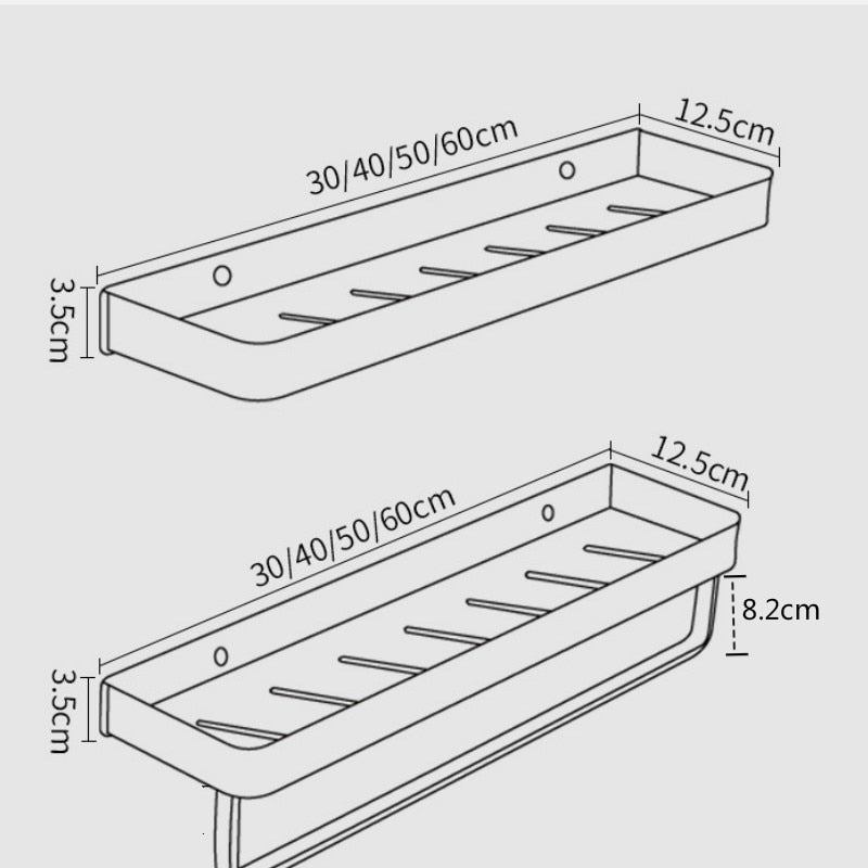 SleekShelf | Elegante wandhouder voor douche zonder boren