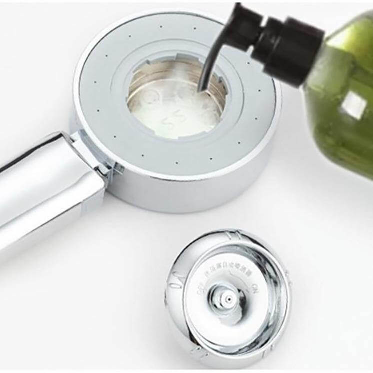 HydroSuds | Tweezijdige zeepdispenser met hoge druk douchekop - efficiënte waterbesparende handheld spa douche