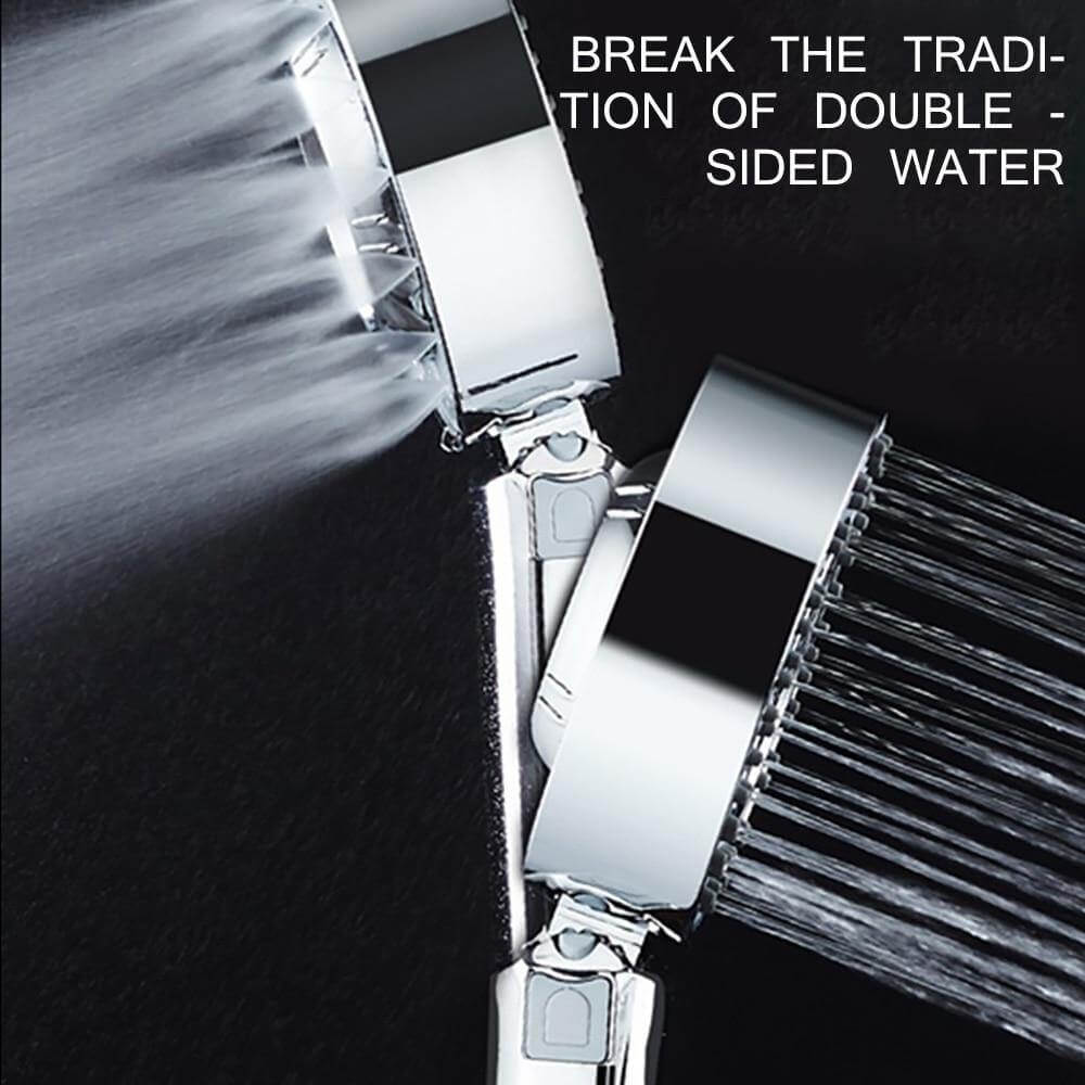 HydroSuds | Tweezijdige zeepdispenser met hoge druk douchekop - efficiënte waterbesparende handheld spa douche