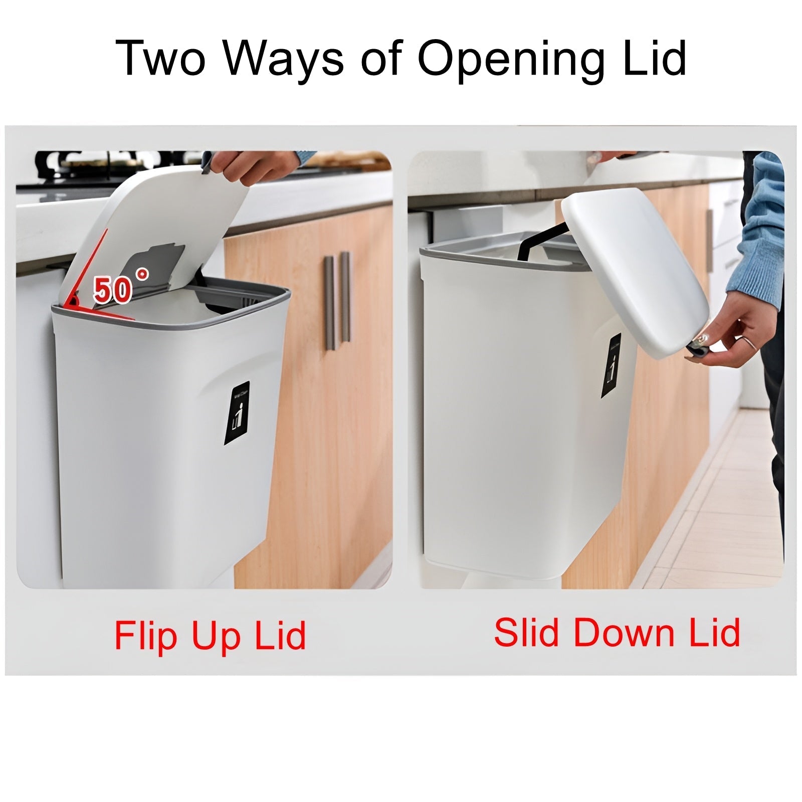 AutoBin | Wandgemonteerde slimme prullenbak met deksel met bewegingssensor